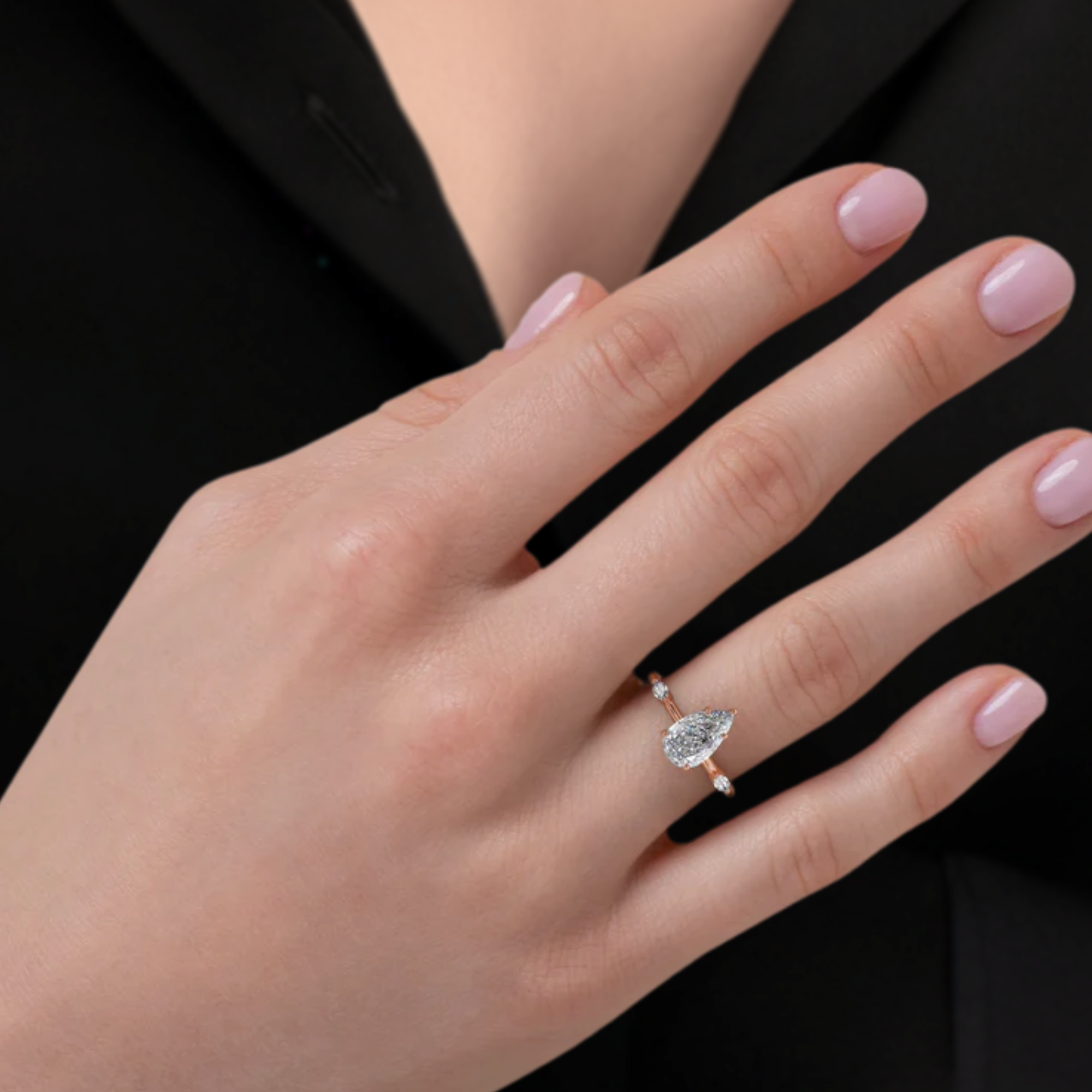 14K Gold Lab Grown Diamond Solitaire Engagement Ring