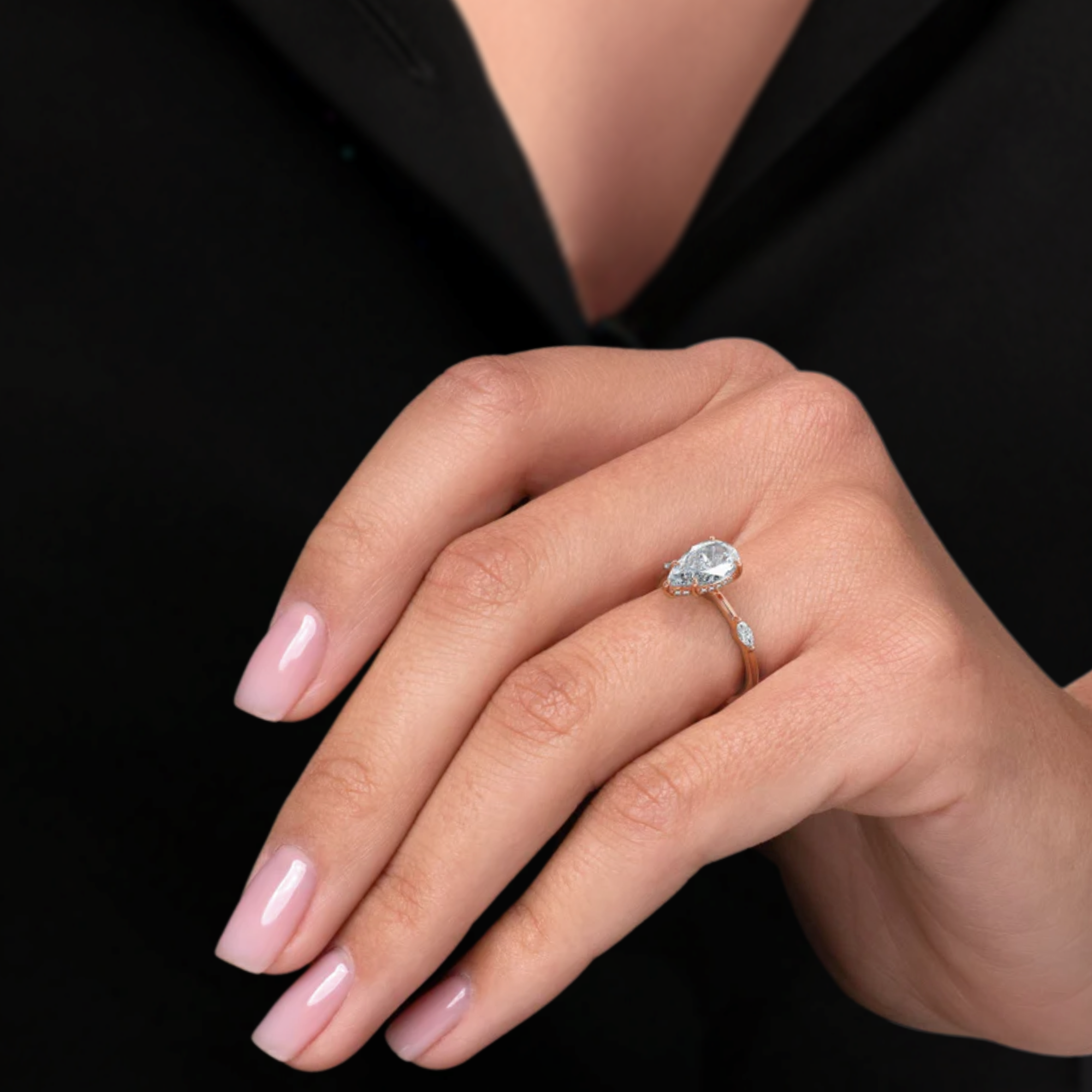 14K Gold Lab Grown Diamond Solitaire Engagement Ring