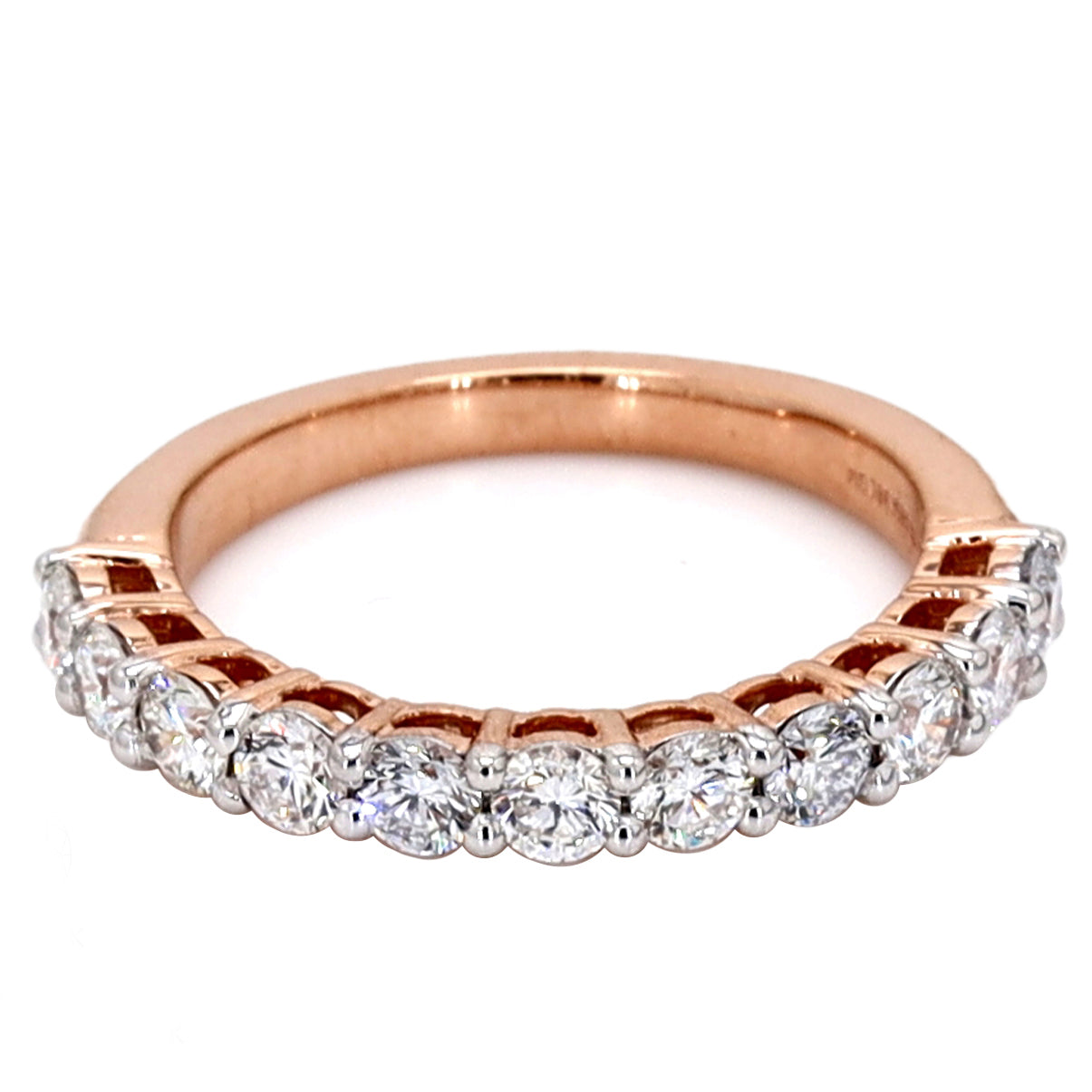 1.05 CT Lab Grown Diamond 14K Rose Gold Wedding Band