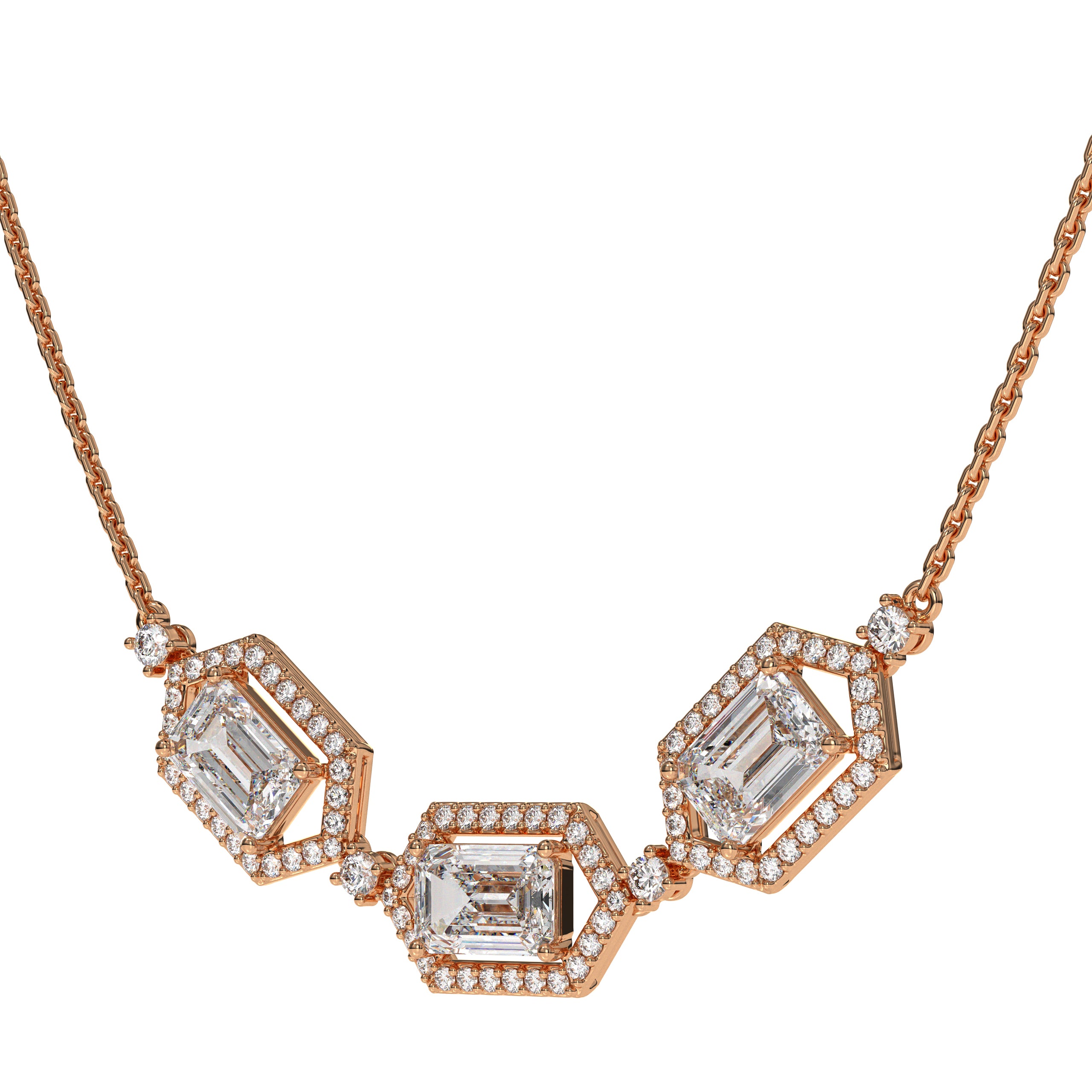 14K Gold Diamond Necklace Dainty Gold Necklace