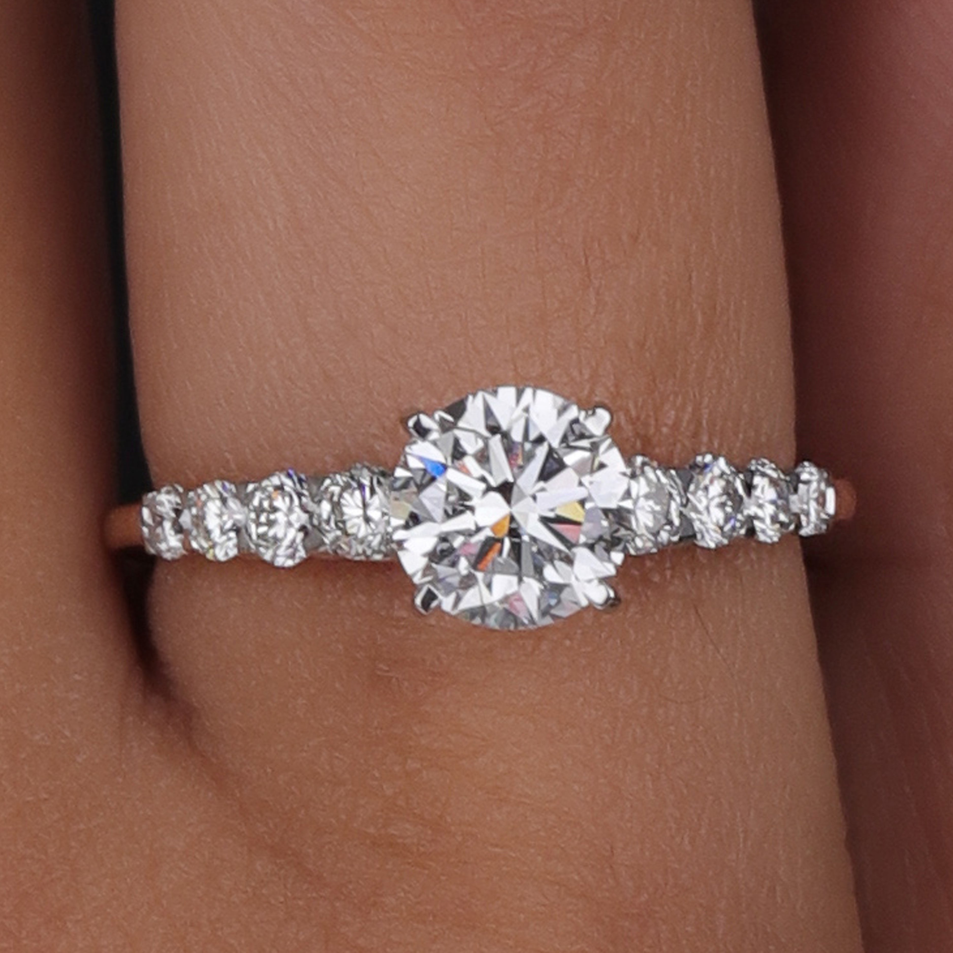 14K Elegant Lab Grown Diamond Promise Ring