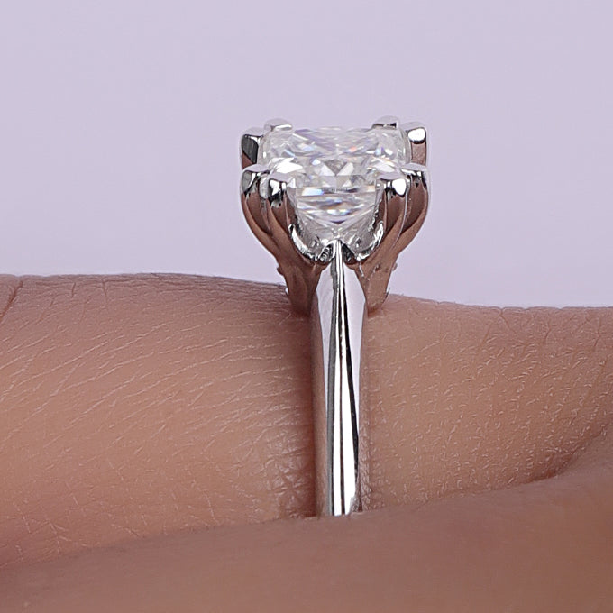 14K Gold Double Prong Princess cut Solitaire Engagement Ring