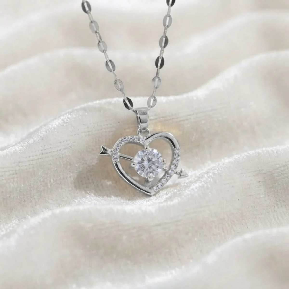 Heart Arrow Pendant Necklace