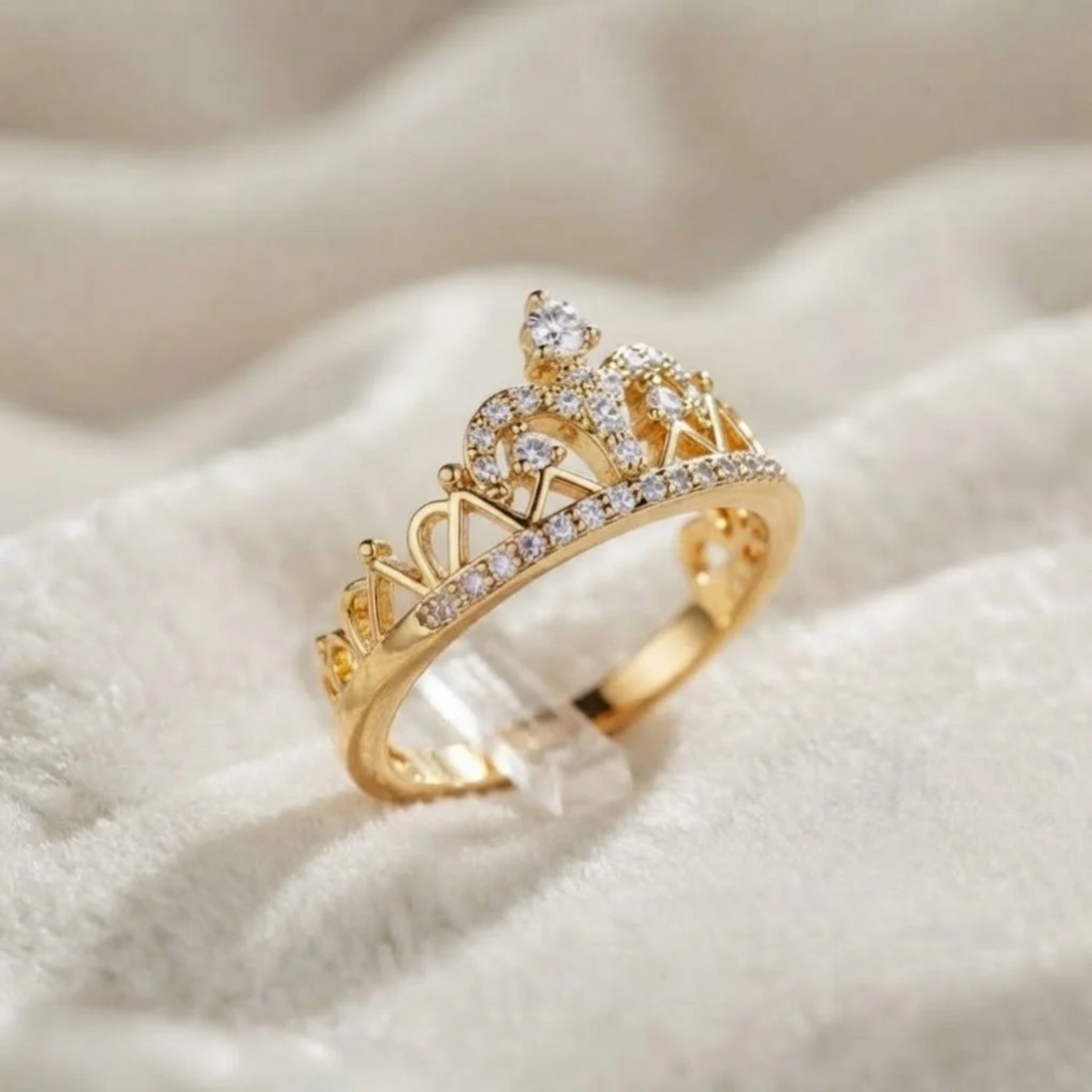 Crown Tiara Diamond Ring