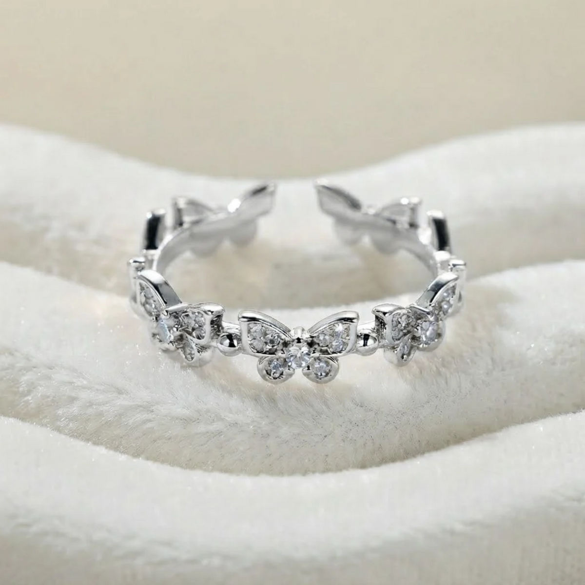 Butterfly Diamond Ring