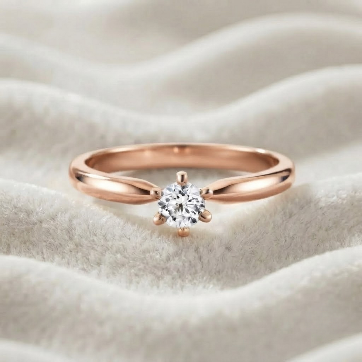 Round Solitaire Diamond Ring
