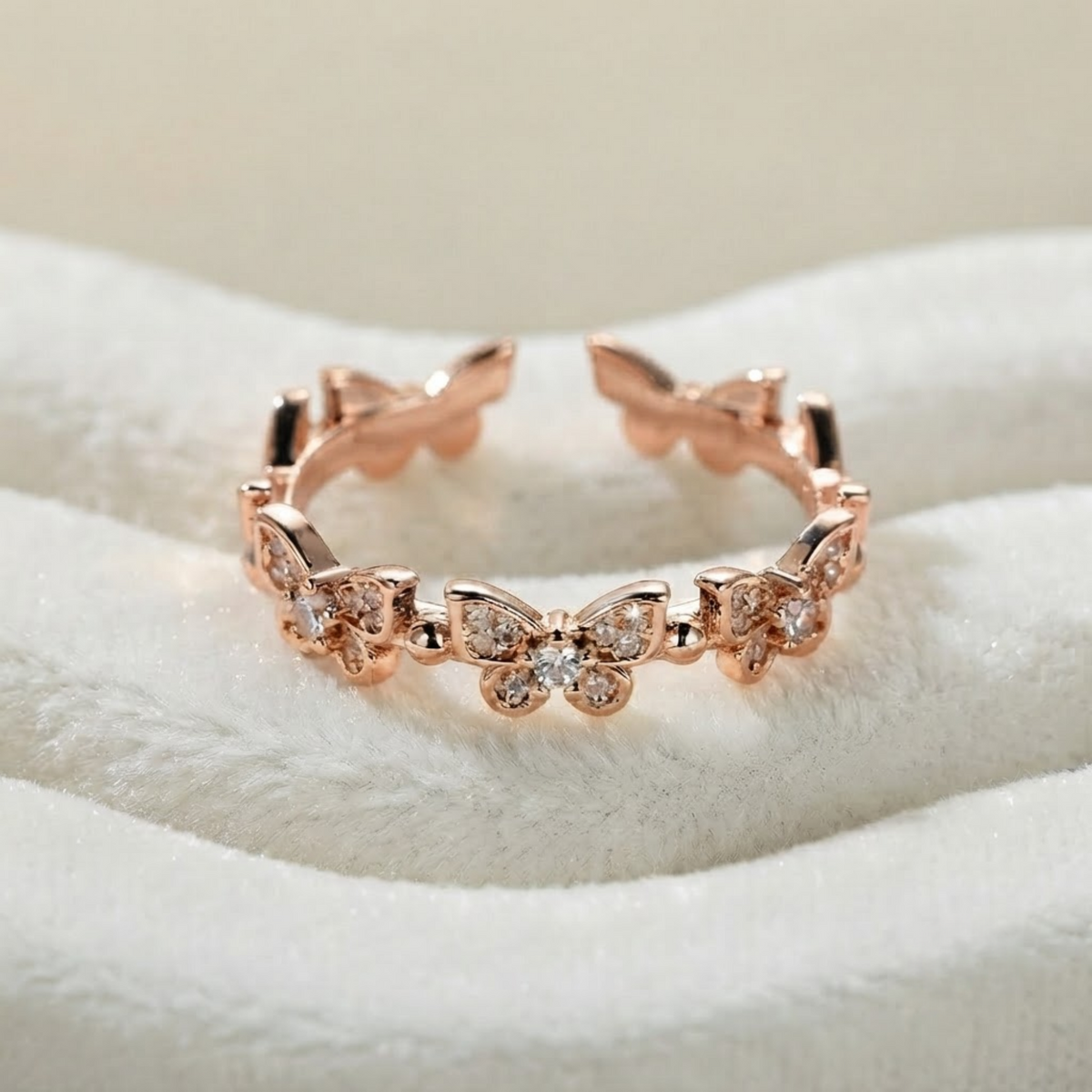 Butterfly Diamond Ring
