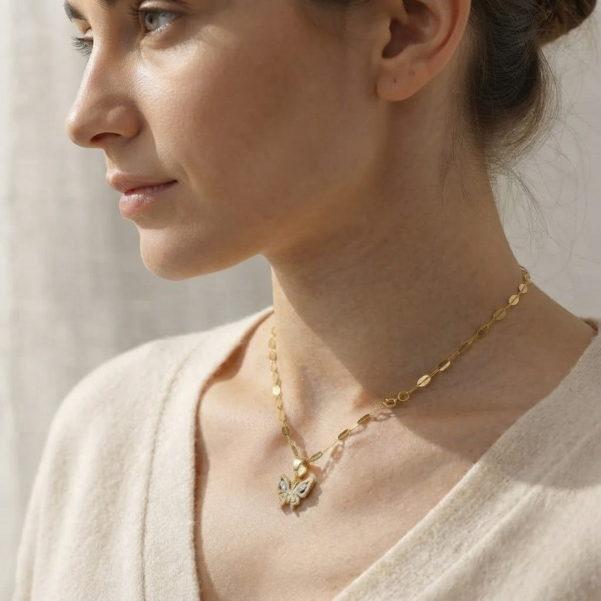 Butterfly Diamond Necklace