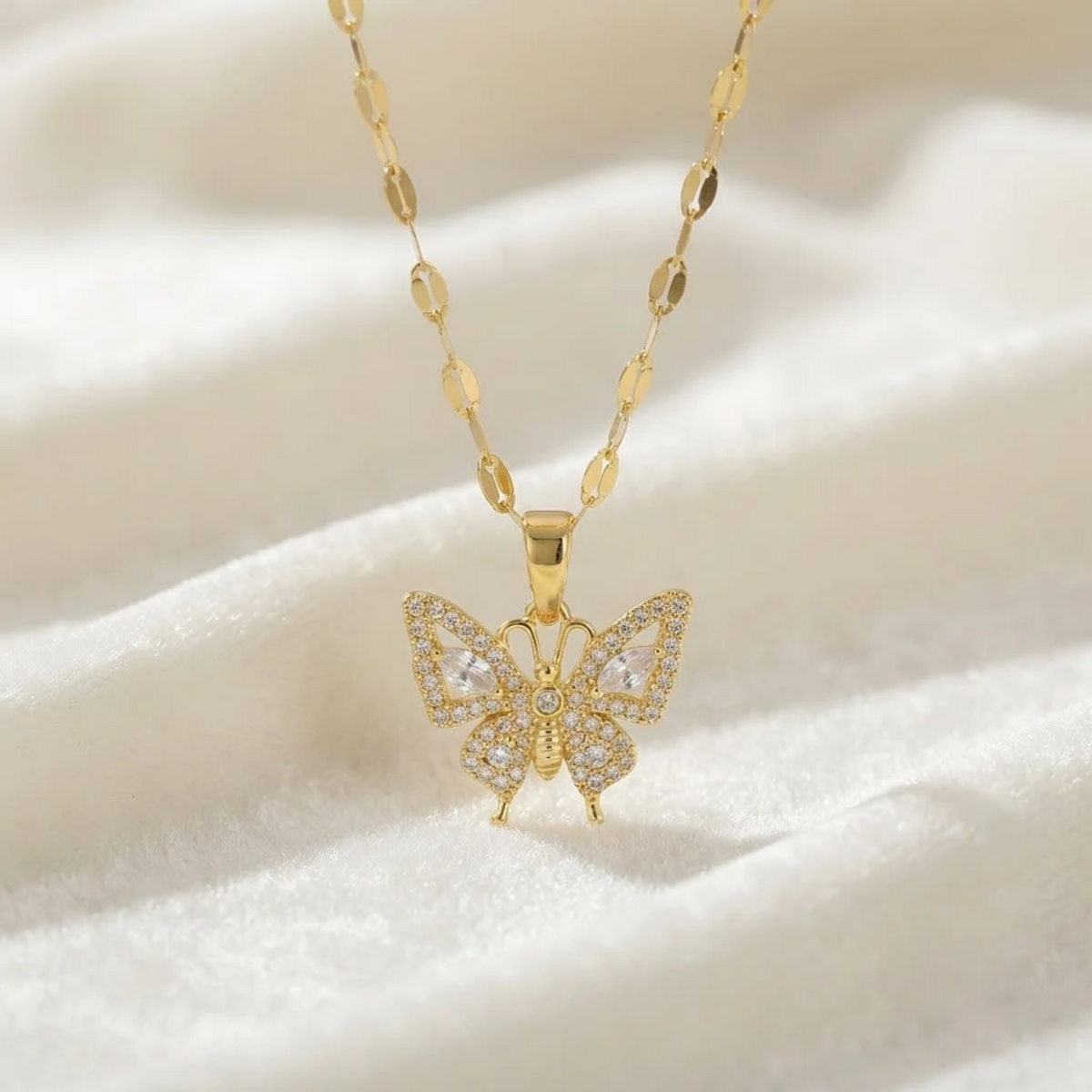 Butterfly Diamond Necklace