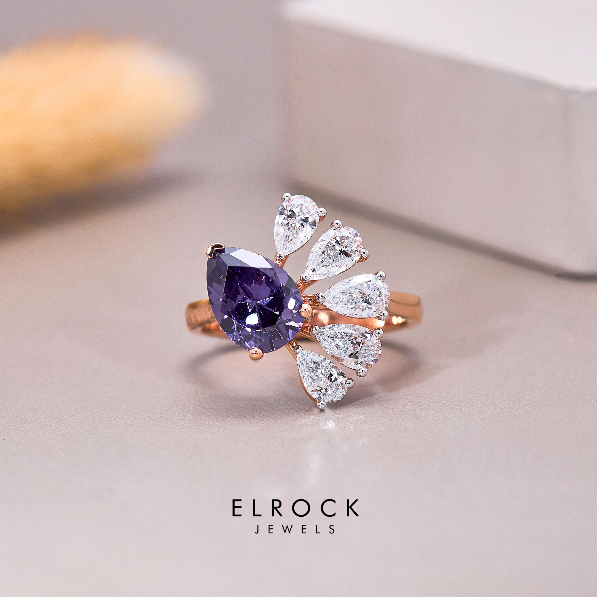 Pear cut Diamond Engagement Ring