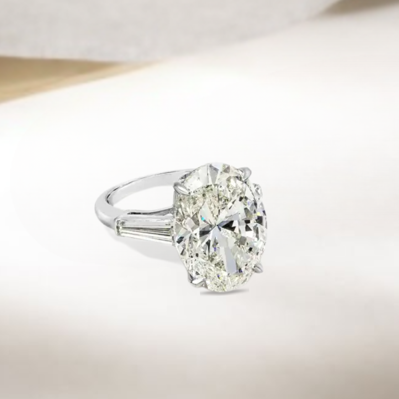 14K Gold 10.03ct Oval Cut Lab-Grown Diamond Engagement Ring