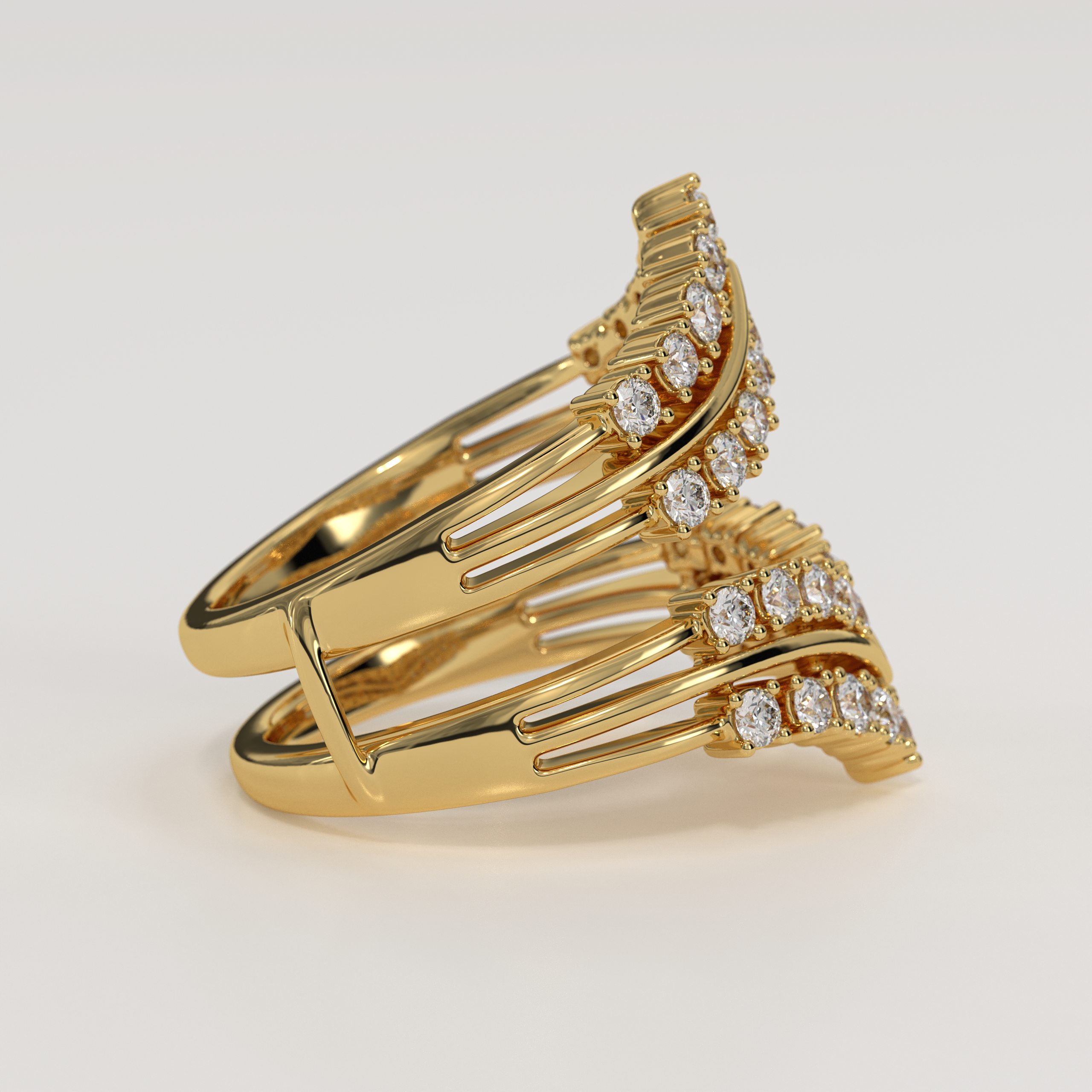 14K Gold Lab Grown Diamond Enhancer for Engagement Ring