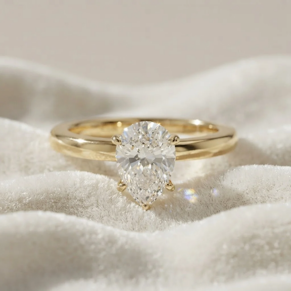Pear Shape Engagement Ring