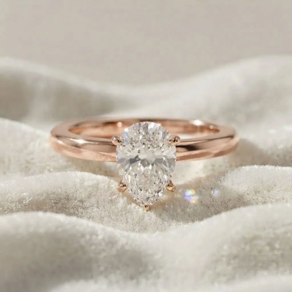 Pear Shape Engagement Ring