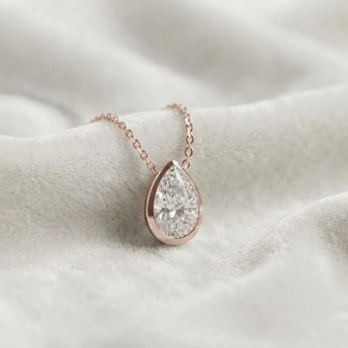 Lab Diamond Solitaire Pendant