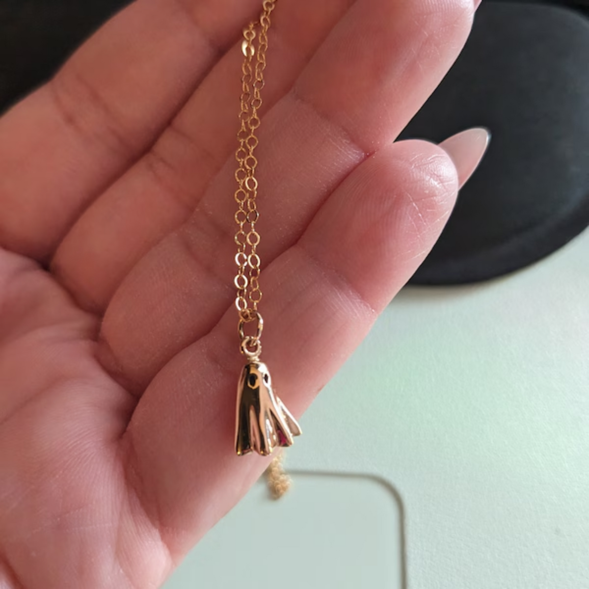 Ghost Pendant Necklace