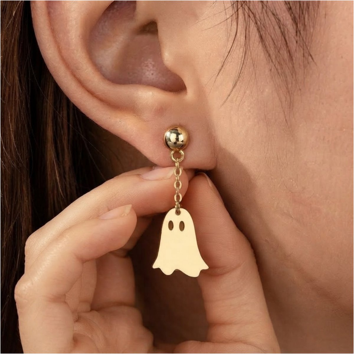 Ghost Drop Earrings