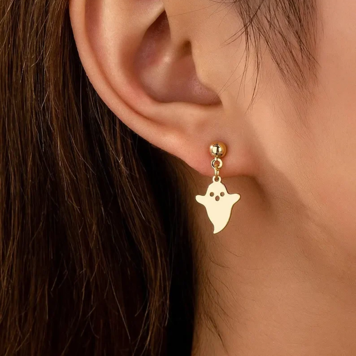 Gold Halloween Stud Earrings
