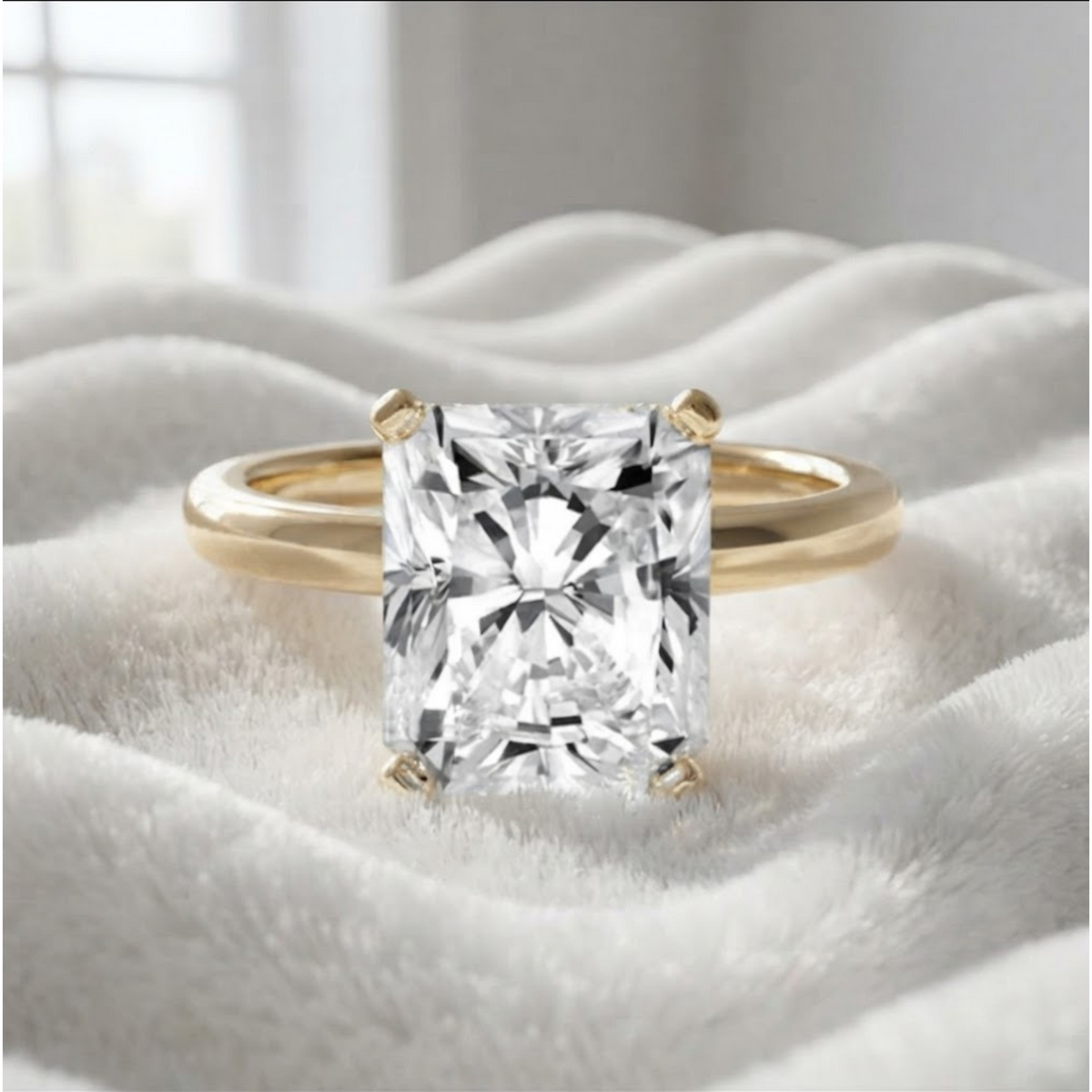 Radiant Cut Lab Grown Diamond Ring
