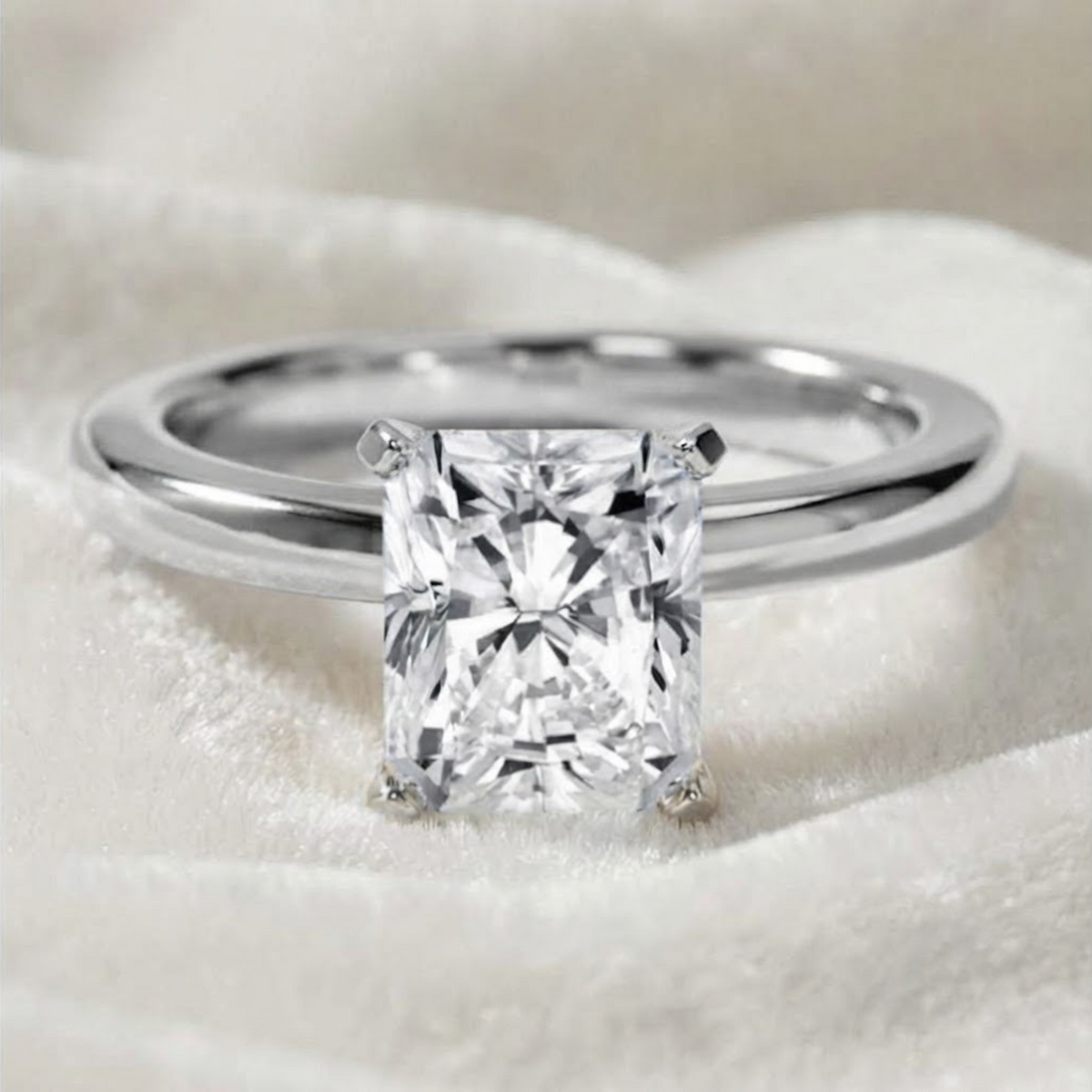 Radiant Cut Engagement Ring