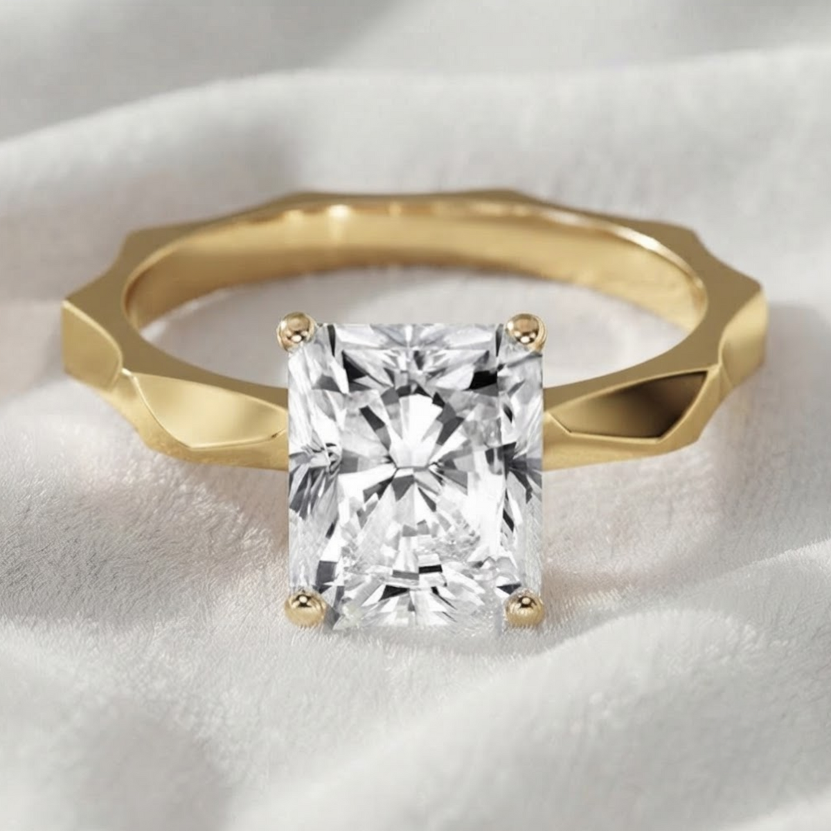 Radiant Cut IGI Certified Solitaire Engagement Ring