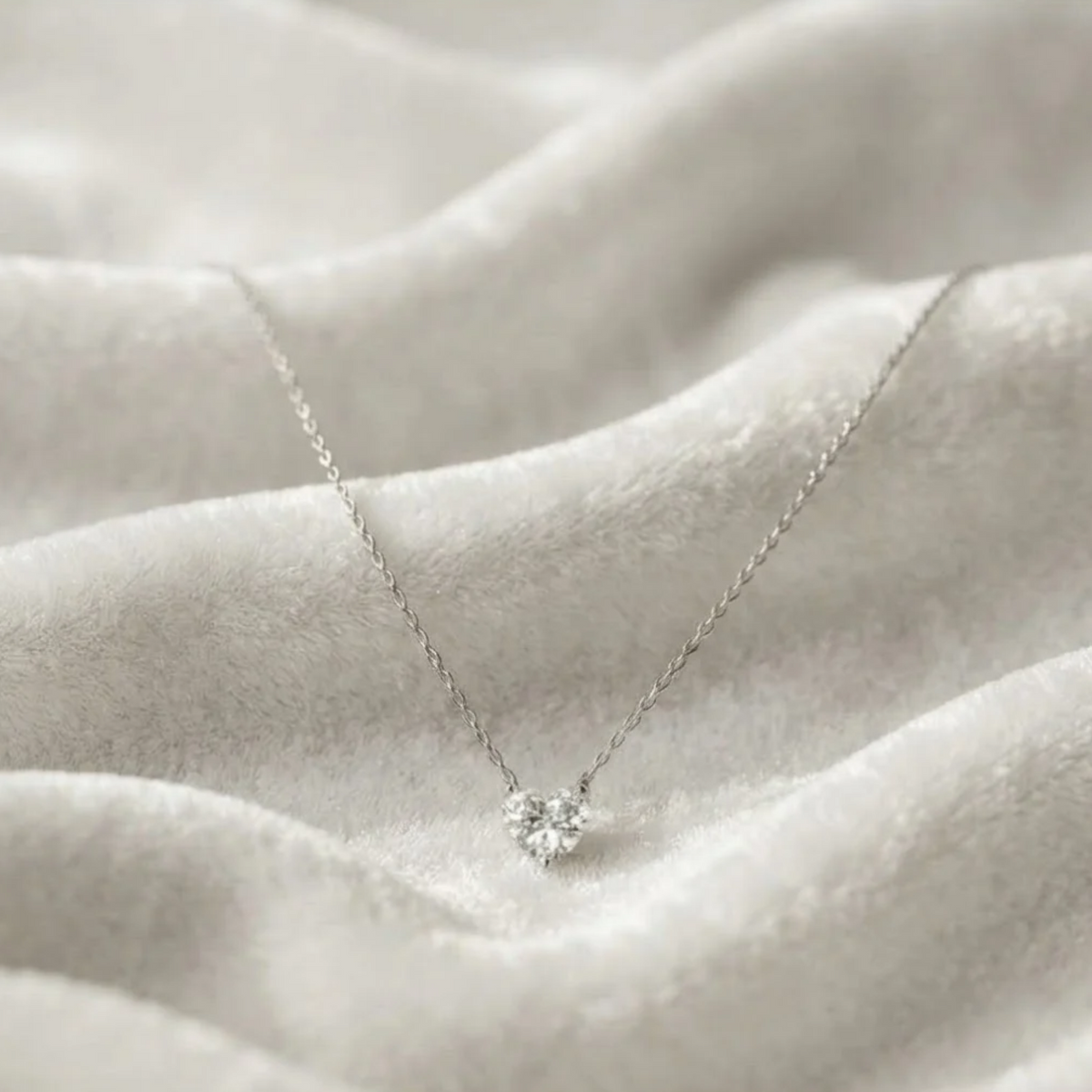 Heart Cut Diamond Necklace