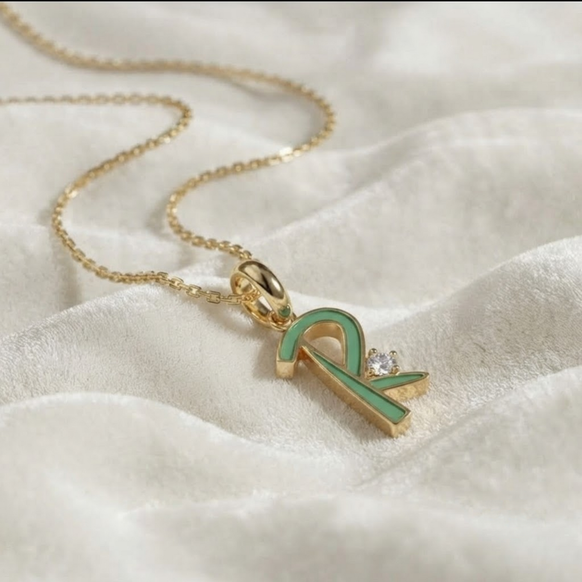alphabet Pendant, R" Letter Charm Pendant