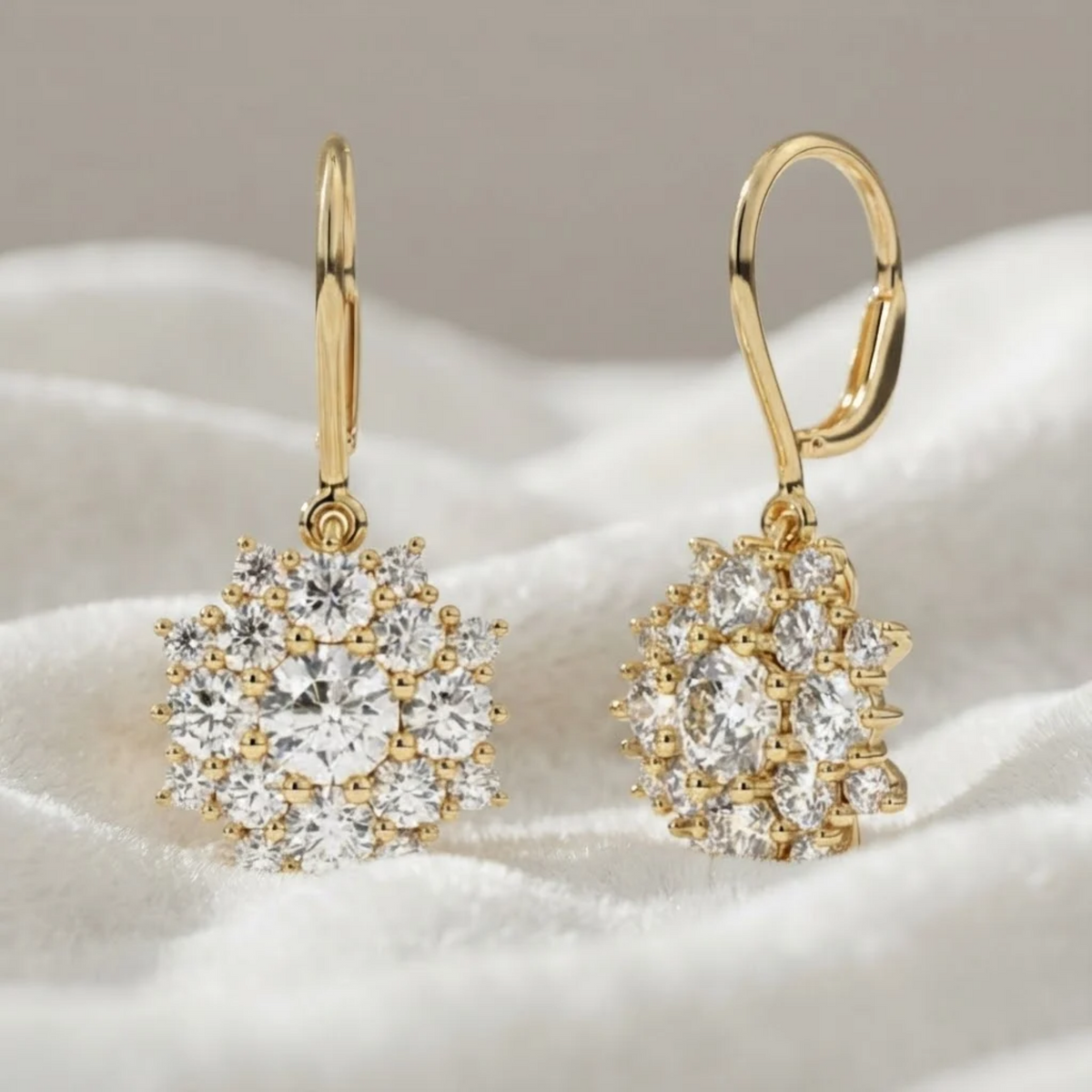 Sunflower Halo Earrings