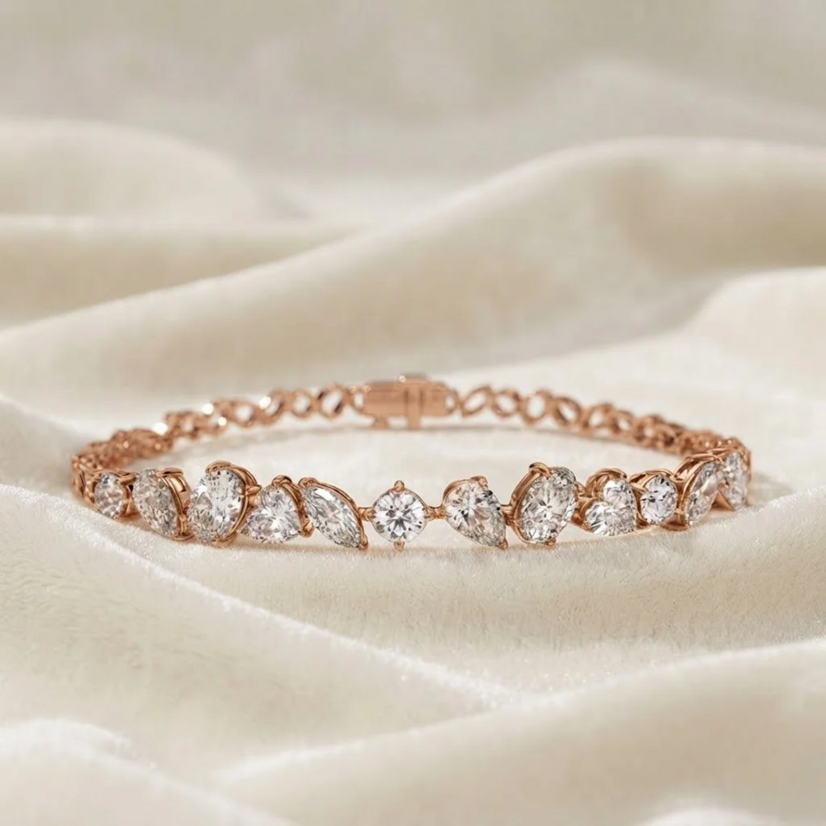 Tennis Bracelet Multishape Lab Grown Diamond