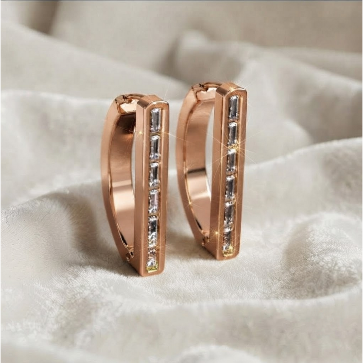 Lab Grown Diamond Baguette Cut Earrings