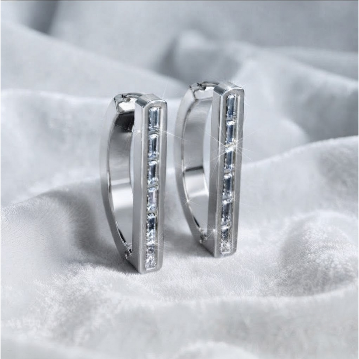 Lab Grown Diamond Baguette Cut Earrings
