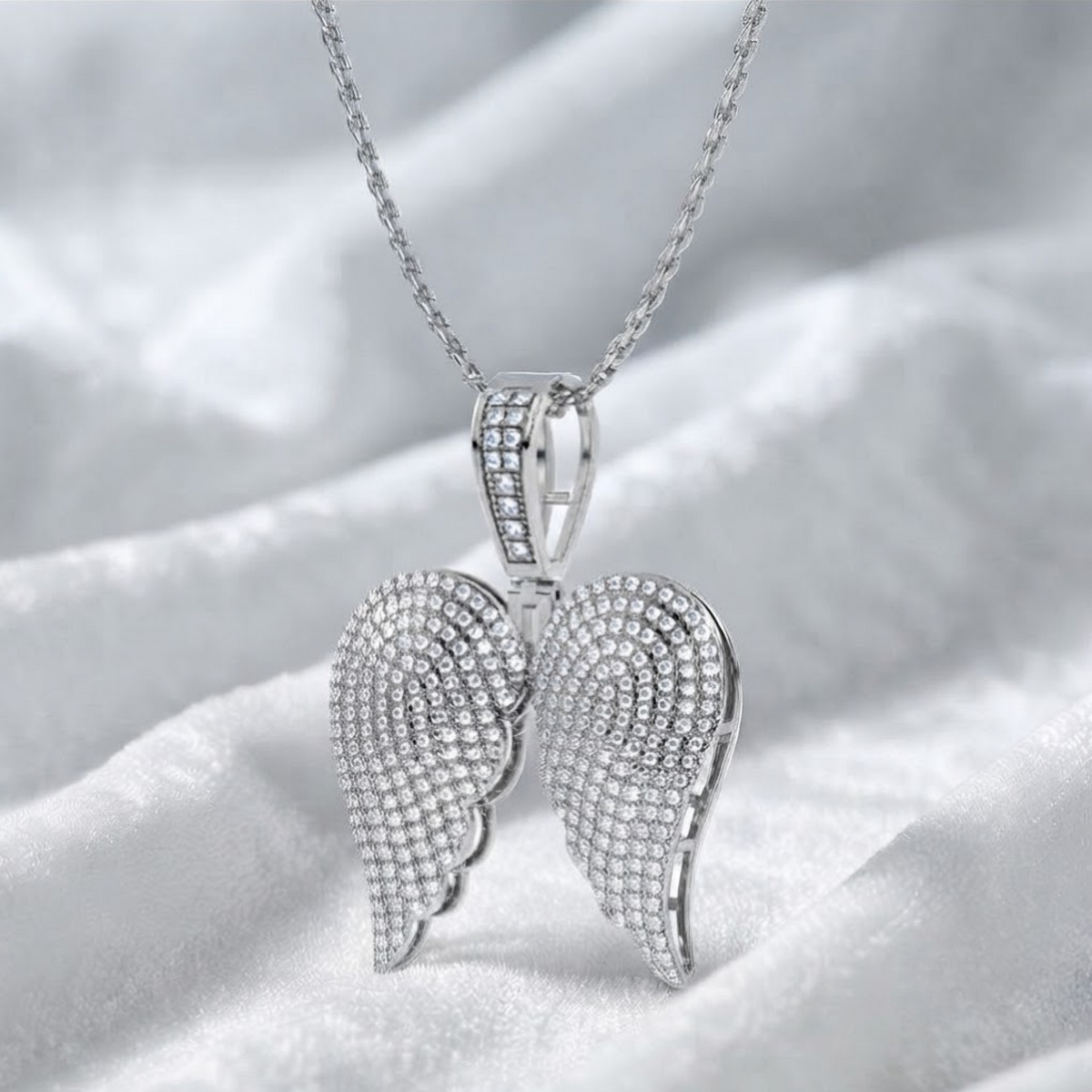 Angel Wings Pendant Diamond Big Angel Wing Pendant