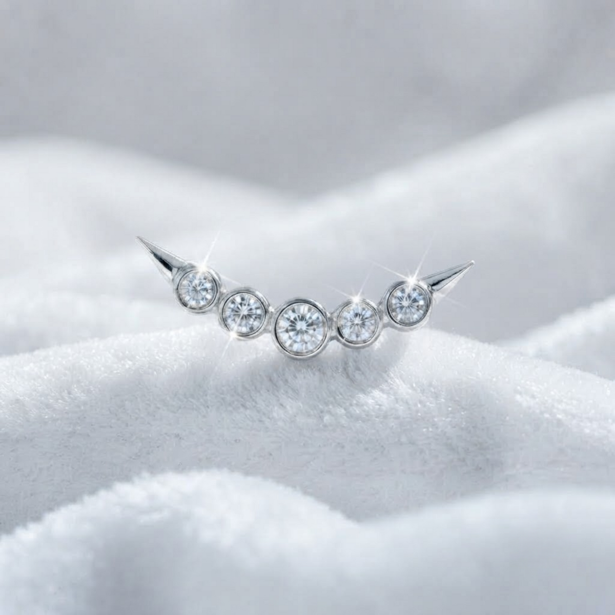 Dragon’s Tail Large Diamond Stud Earring