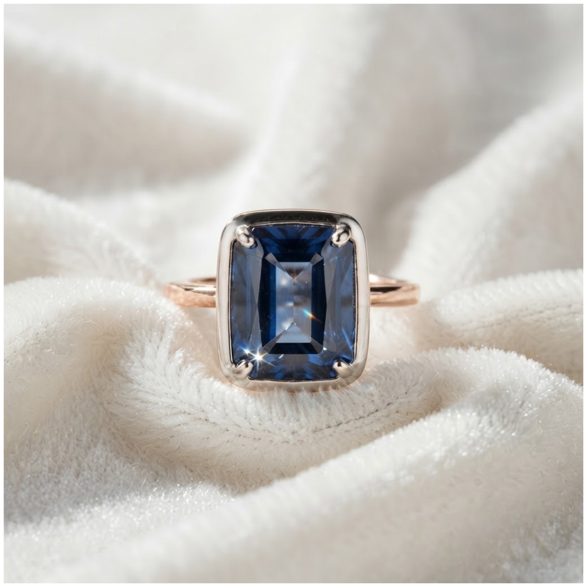 Vintage Blue Sapphire Ring