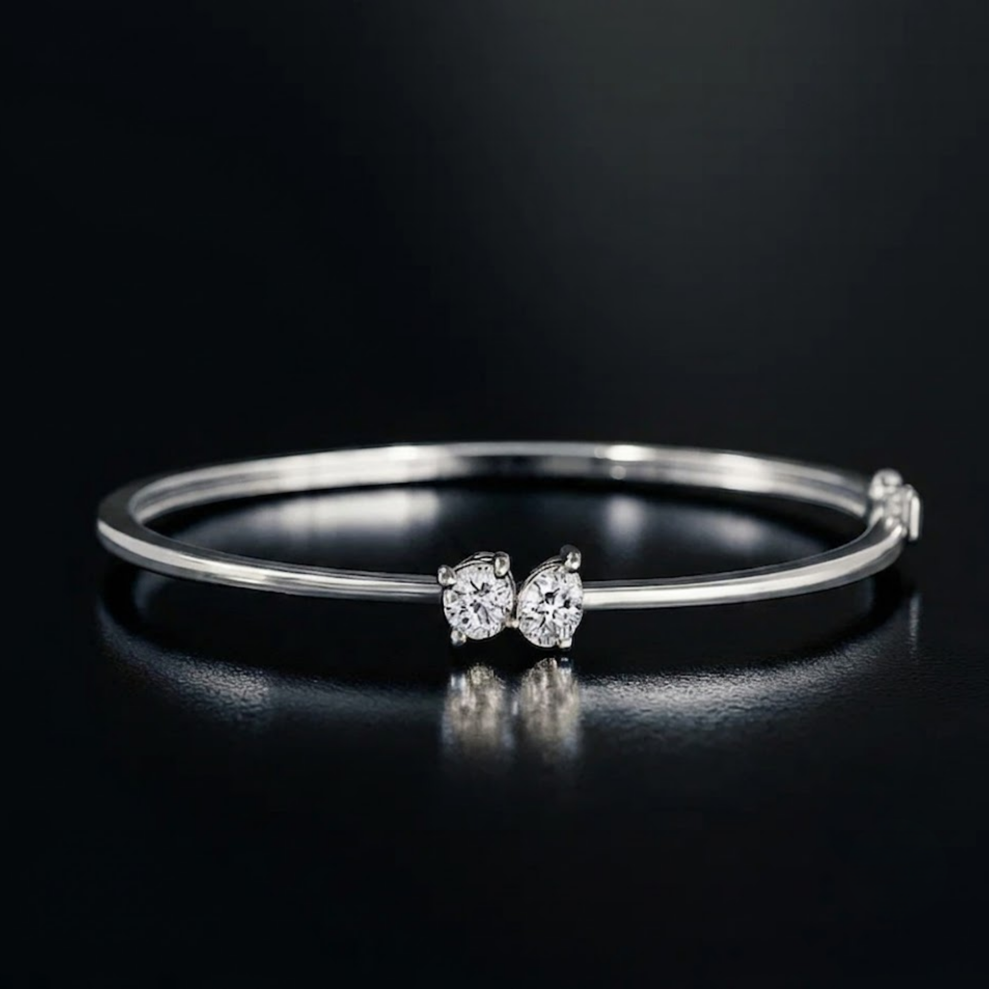 Lab Diamond Bangle Bracelet