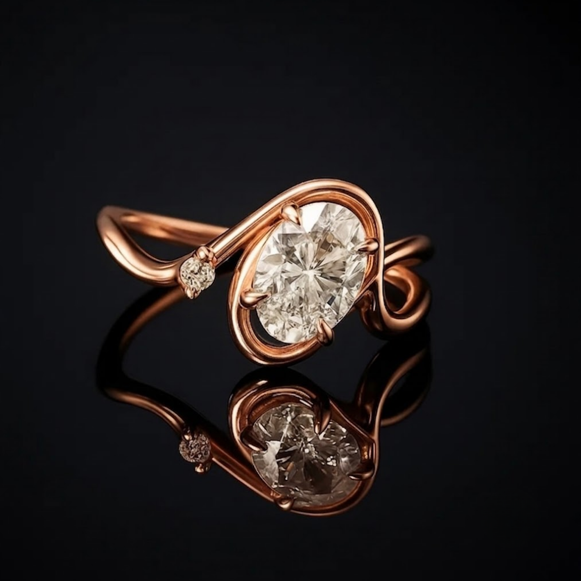Oval Cut Engagement Ring