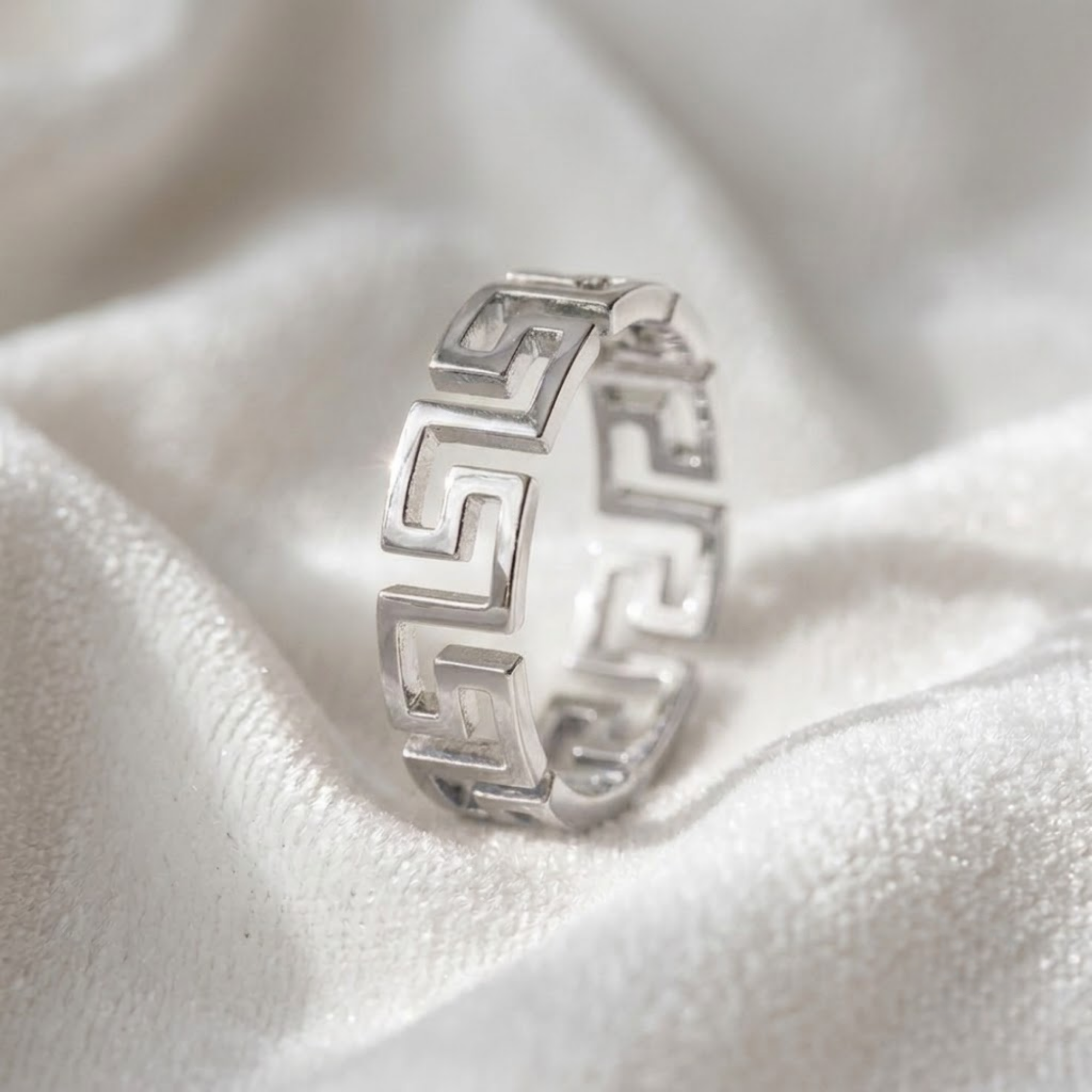 Greek Key Ring I Geometric Greek Key Ring