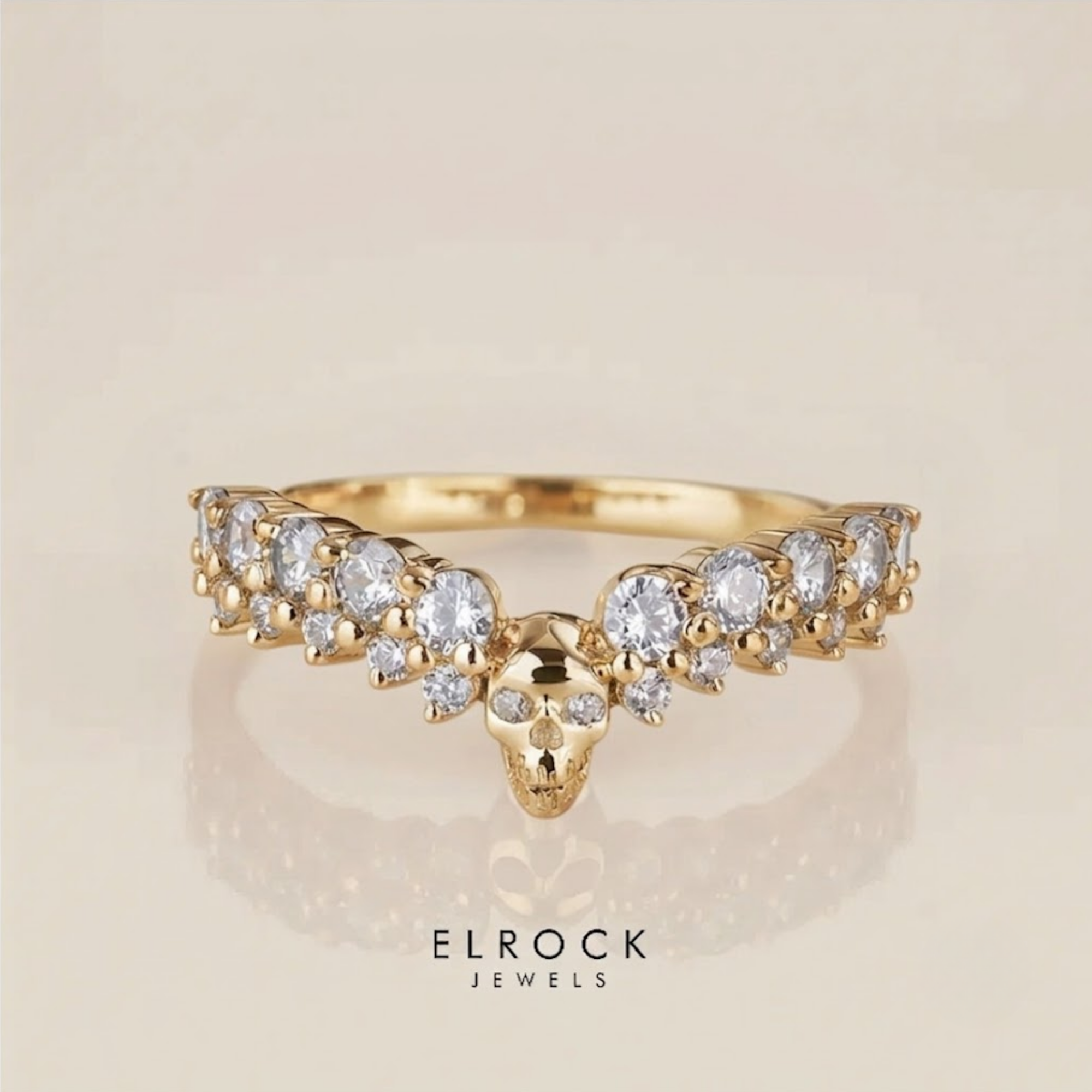 Skull Wedding Band