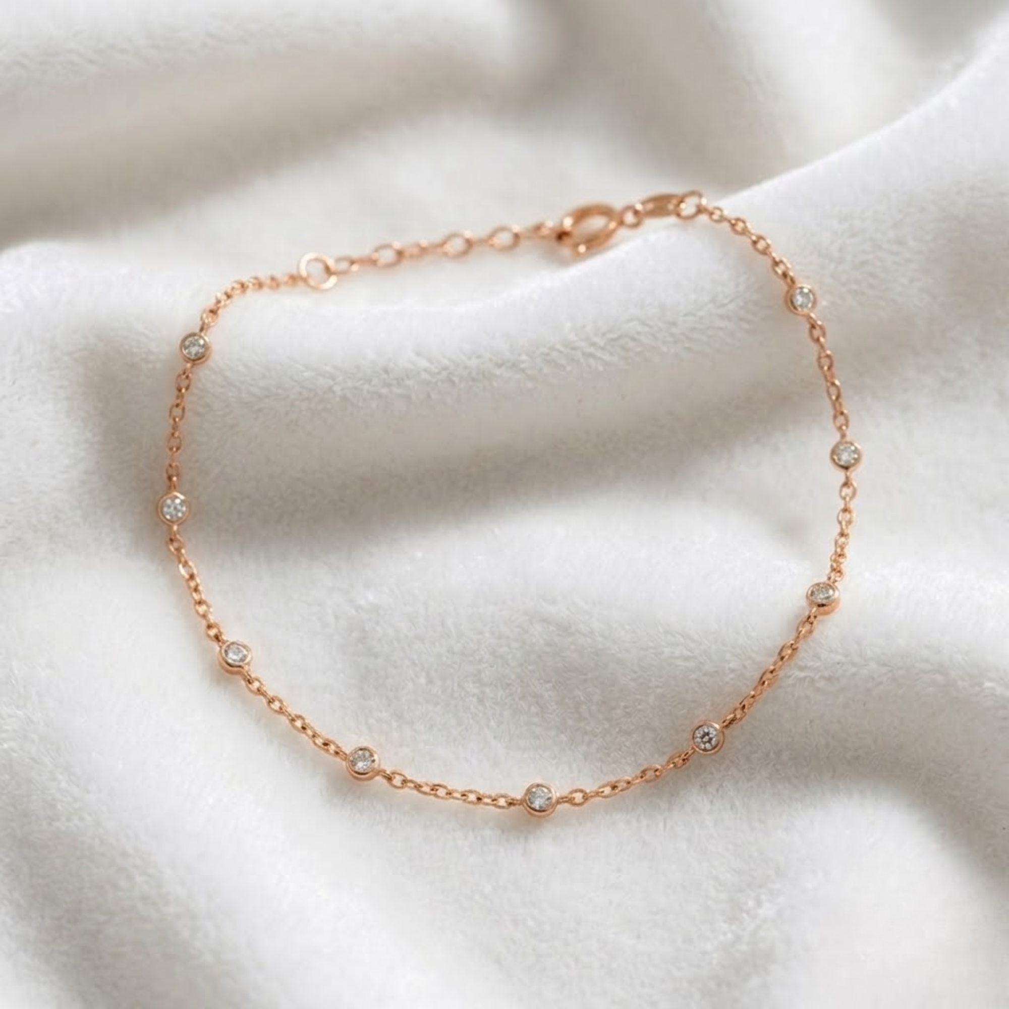 Lab Grown Diamond Bezel Bracelet