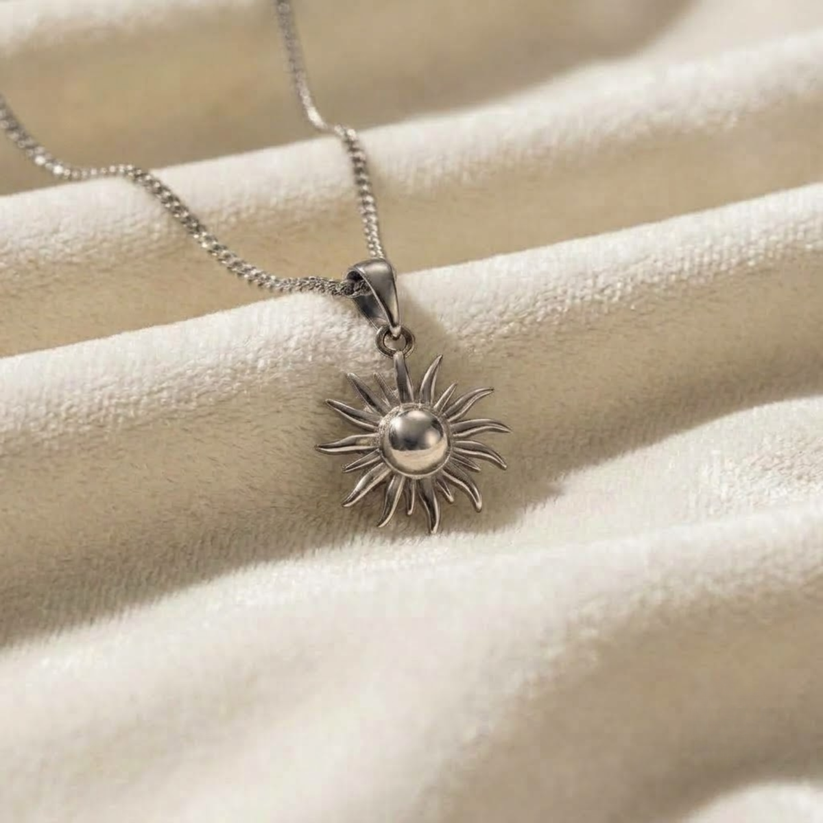 14K Gold Sonnenanhänger Halskette Herren-Anhänger Herren-Halskette