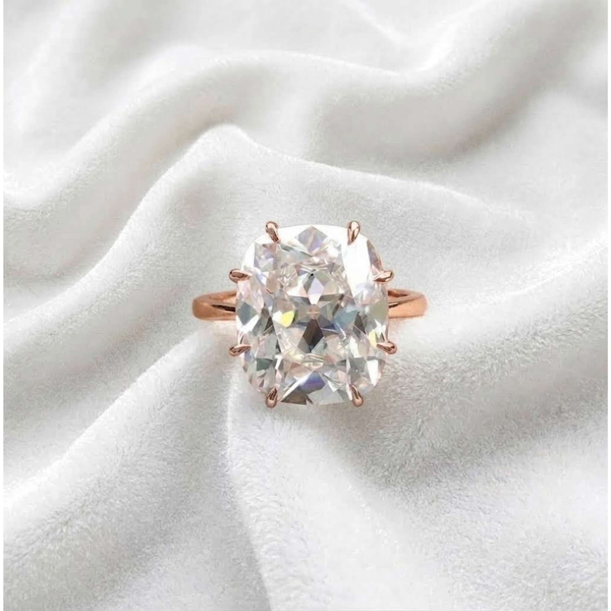 Cushion Cut Solitaire Engagement Ring