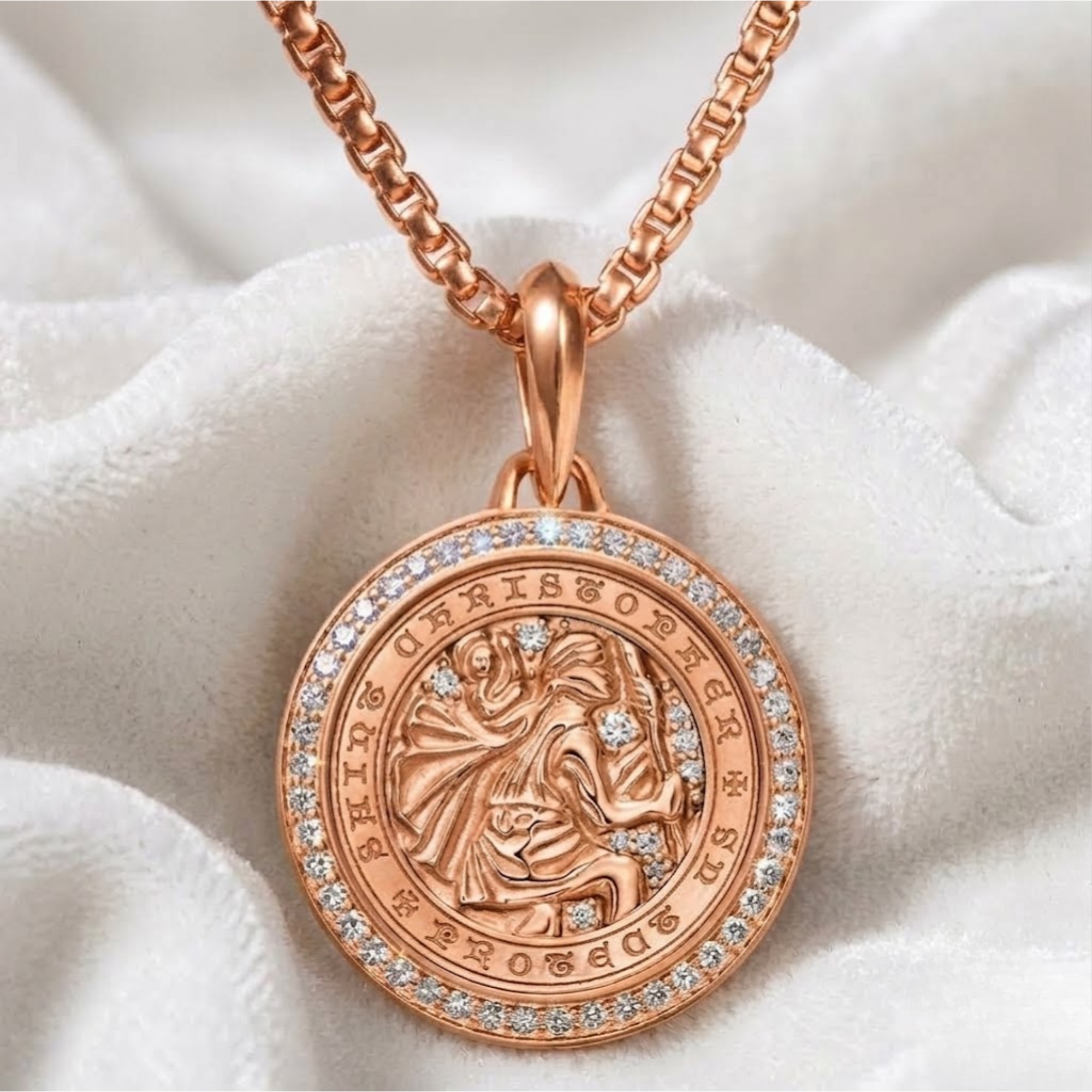 Religious Medal Spiritual Protection Pendant