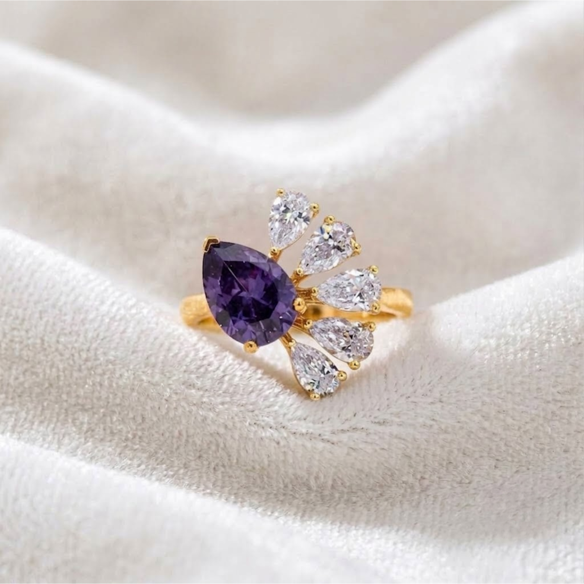 Unique Amethyst Ring