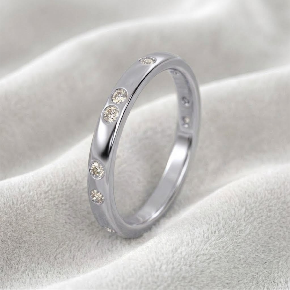 Eternity Flush Setting Diamond Wedding Band