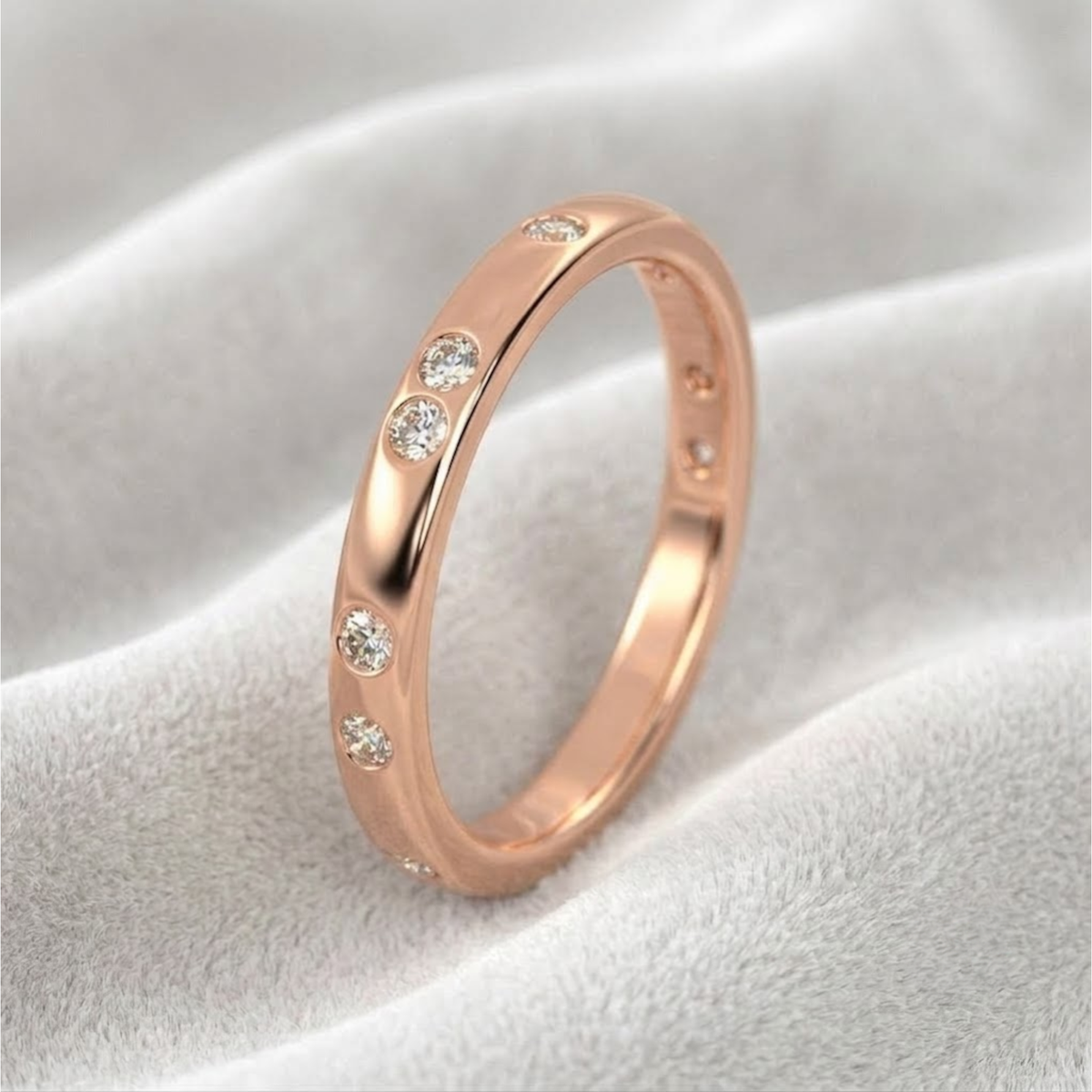 Eternity Flush Setting Diamond Wedding Band