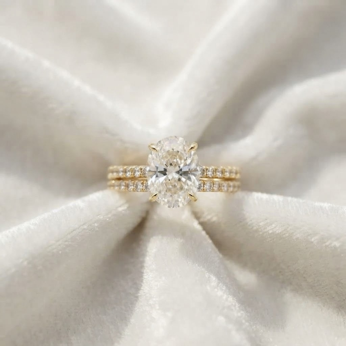 Lab-Grown Diamond Hidden Halo Engagement Ring