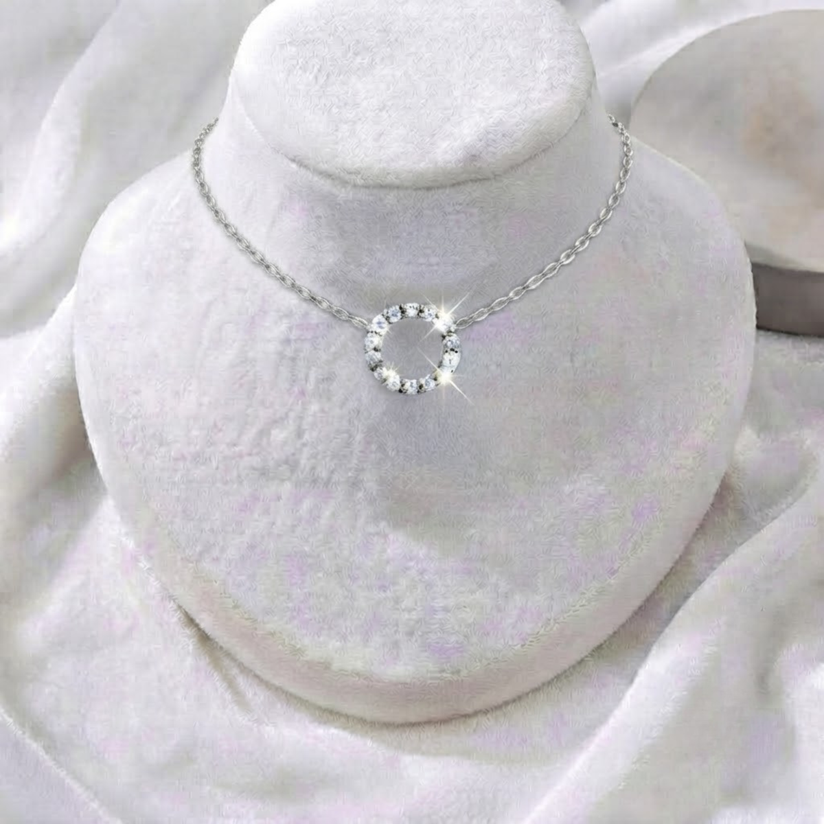 Diamond Circle Necklace