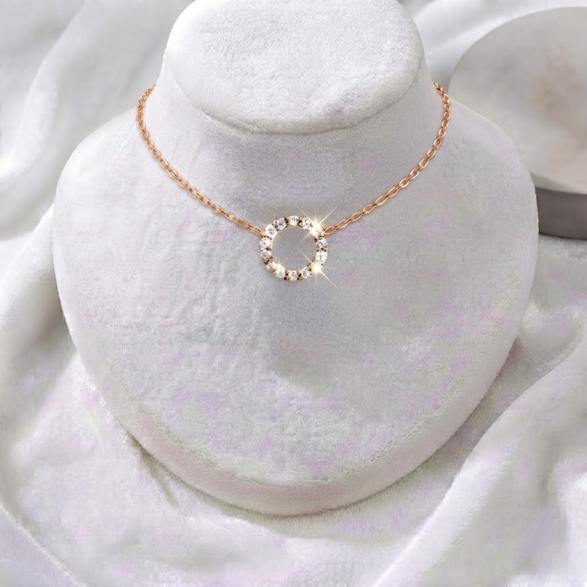 Diamond Circle Necklace