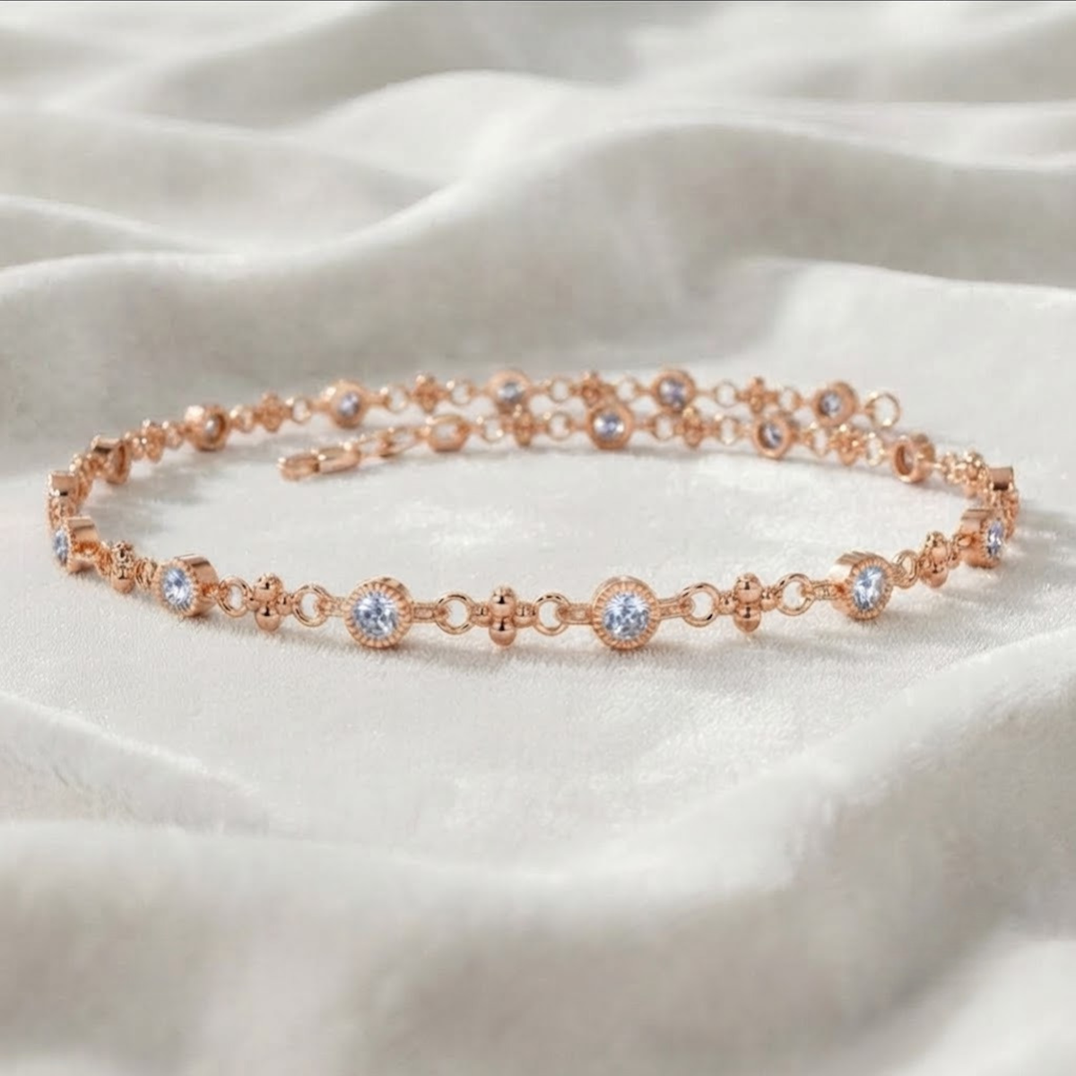 Bezel Setting Diamond Bracelet