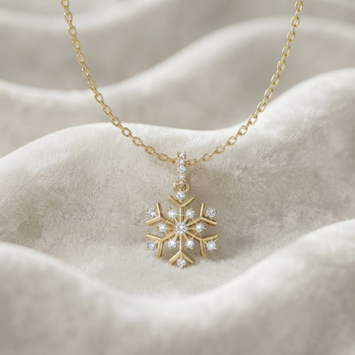 Diamond Snowflake Necklace